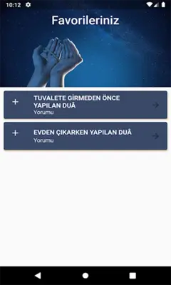 Günlük Dualar ve Zikirler android App screenshot 1